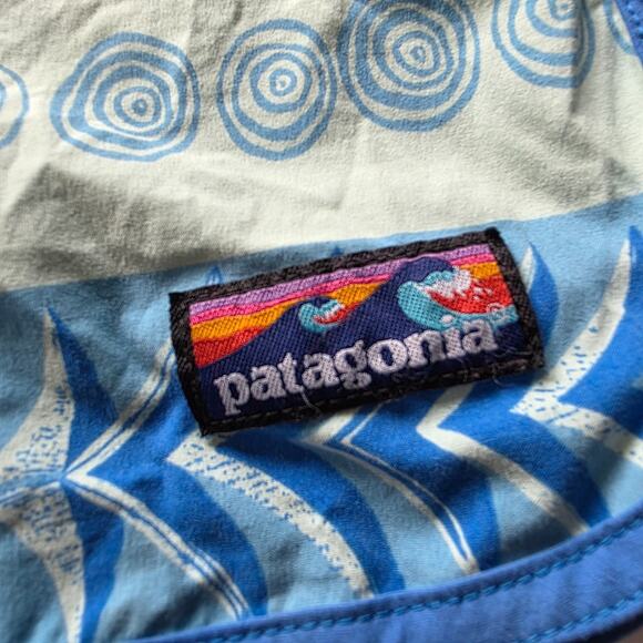 PATAGONIA Vintage Wavefarer Logo Swim Trunks Board Shorts Baggies Waist Size 33 - Picture 4 of 13